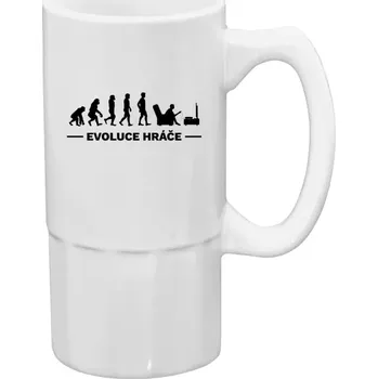Sklenice Půllitr pro hráče - Evoluce - hráč - 500 ml