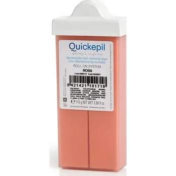 Activeshop Quickepil depilační vosk na obličej růže 110 g Přípravek na depilaci a epilaci Activeshop Quickepil depilační vosk na obličej růže 110 g