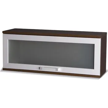 Knihovna Maridex Max prosklená závěsná skřínka M14 Zvolte provedení: Kaštan Wenge