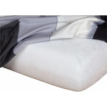 Povlečení Dadka Dadka prostěradlo froté barva STŘÍBRNÁ 90 x 200 cm
