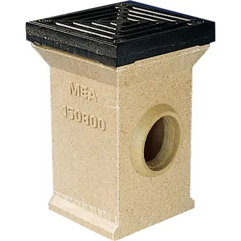 MEA Meagard Dvorní vpusť s litinovým roštem, 300 × 300 × 452 mm 647-150850