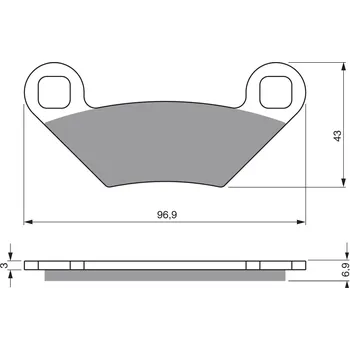 Brzda pro motocykl Brzdové destičky goldfren 300 ad 46757 797.a3.00