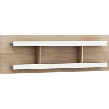 Obývací stěna Police GOUDINI 180 cm, dub sonoma/bílý lesk, 5 let záruka + vyzvednutí ZDARMA