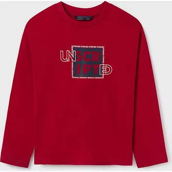 Mayoral L/s tričko s mašlemi krémové Mayoral 7014 barva: červená, Rozměr: 166 (16 let)