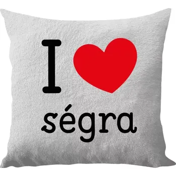 Polštář Polštář bílý 40x40 cm - dlouhý chlup I love ségra