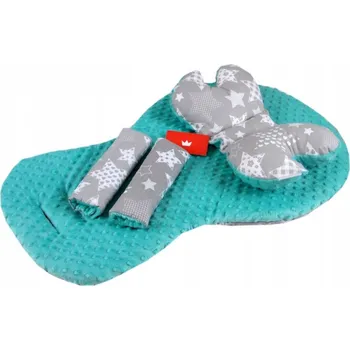 Podložka do kočárku oboustranná minky 3v1 - nr.3