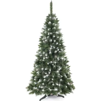 Vánoce Vánoční stromeček Aga BOROVICE 180 cm Crystal stříbrná