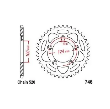 Řetězová sada pro motocykl Rozeta DUCATI 821 Monster/Dark/Stripe rok 14-20
