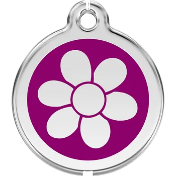 psí známka Známka Red Dingo Květina fialová