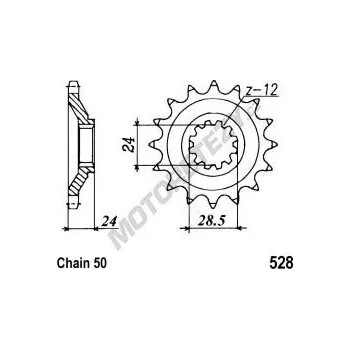 Řetězová sada pro motocykl Řetězové kolečko KAWASAKI ZZR 1100 rok 90-92