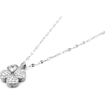 Náhrdelník Steel Jewelry Náhrdelník ČTYŘLÍSTEK Chirurgická ocel NH231245 dárkové balení zdarma