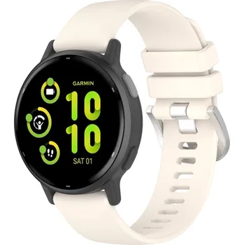 Ostatní příslušenství k chytrým hodinkám VSECHNONAMOBIL 66990 SILICONE Řemínek pro Garmin Vivoactive 5 / Vivoactive 6 béžový