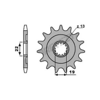 Řetězová sada pro motocykl Řetězové kolečko HUSQVARNA 310 TE rok 11-13