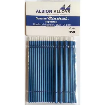 Plastikový model Štětečky Microbrush normální (modré), 25 ks