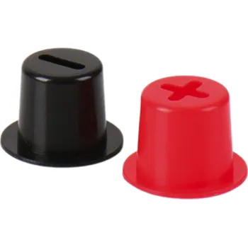 Auto-moto CARBEST Krytky pólů autobaterie Černá/Červená