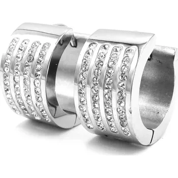 Náušnice Steel Jewelry náušnice KRUHY Chirurgická ocel NS231152 dárkové balení zdarma