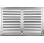 Haco Větrací mřížka obdélníková s rámem a sítí, vnější rozměry: 305 × 205 mm, nerezová ocel 714