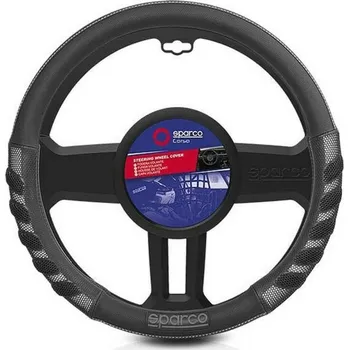 Držák do auta Potah na volant Sparco S101 Univerzální Černá Šedá (Ø 37 - 38 cm)