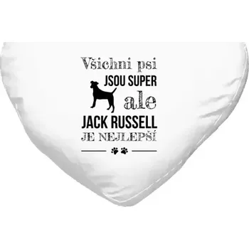 Polštář Polštář srdce 40x35 cm Jack Russel je nejlepší