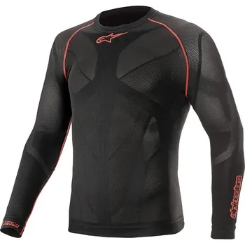 Pánské oblečení Termoprádlo s dlouhým rukávem RIDE TECH SUMMER, ALPINESTARS (černá/červená, vel. M/L)