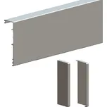 Herkules Glass Sada pro posuvné dveře hliníková garnýž, 2010 mm, stříbrná 219-031