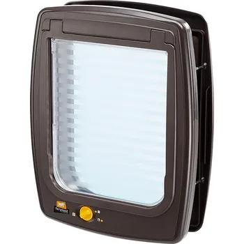 Dvířka pro psa Průchozí dvířka Swing 11, plast, 38,4 × 31 × 9,6 cm, hnědá 306267