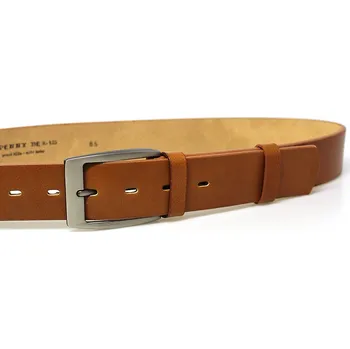 Opasek PENNY BELTS Kožený opasek 504-42 světle hnědý - 90 cm