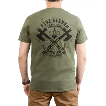 Pánské tričko Triko 5.11 EMEA Axe Throwing - Military Green M