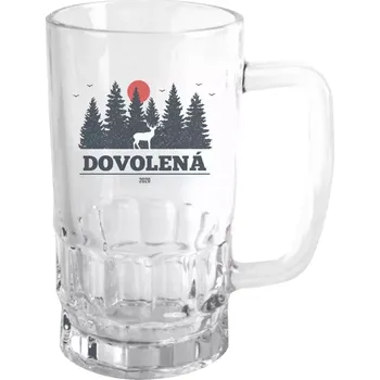 Sklenice Půllitr skleněný Dovolená, rok