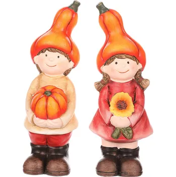 Vánoční ozdoba Autronic Dívka nebo chlapec, podzimní dekorace, mix 2, terakota - ALA1008