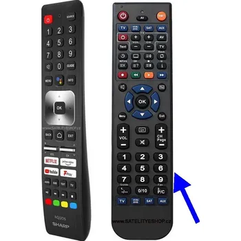 Sharp 40FI2EA náhradní dálkový ovladač