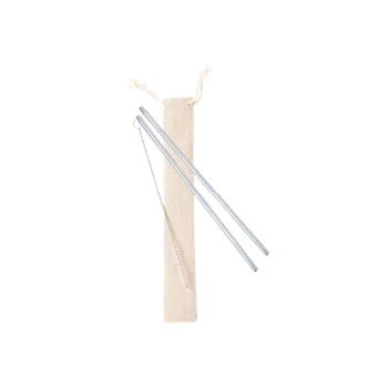 Brčka sada nerezových brček