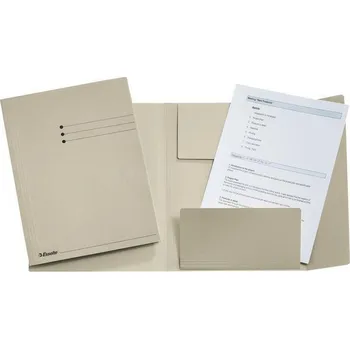 ESSELTE Desky s chlopněmi Manilla, šedá, PP, A4, ESSELTE 99895