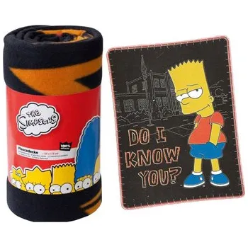 Dětská deka Deka Fleecová 125x150cm SIMPSONS BART