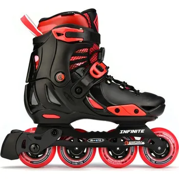 Kolečkové brusle MICRO Infinite Jednobarevné: Černá, Velikosti: 33-36 pro pokročilé děti