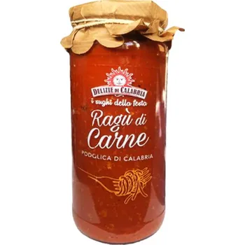 Omáčka Omáčka s masem Podolica di Calabria 330g Delizie di Calabria