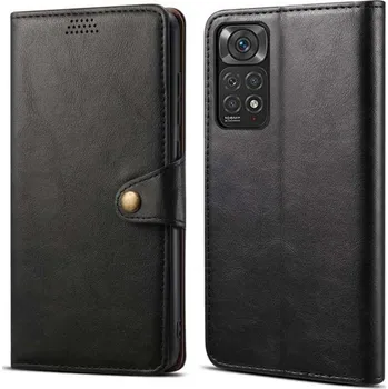 Pouzdro na mobilní telefon Lenuo Leather flipové pouzdro pro Xiaomi Redmi Note 11 Pro/Pro 5G, černá