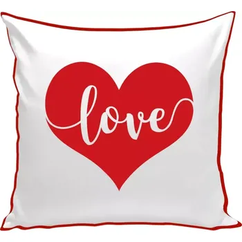 Polštář Polštář barevný 32x32 cm Love in heart