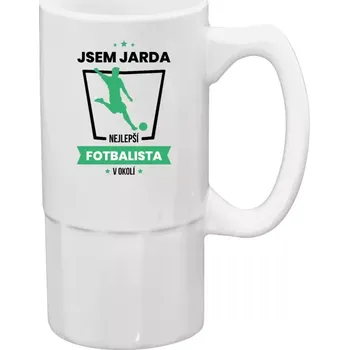 Sklenice Fotbalový půllitr - Nejlepší v okolí - fotbalista - 500 ml