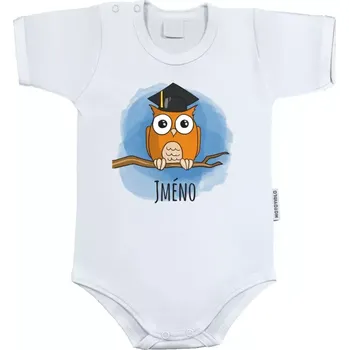 Kojenecký body Dětské body s krátkým rukávem Sovička