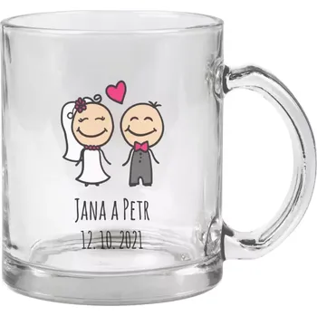 Hrnek 330 ml - skleněný Panáčci se jmény