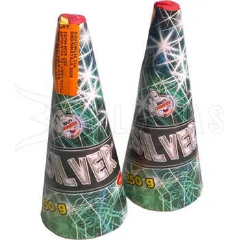 Zábavní pyrotechnika Vulkán 250g stříbrný 2ks