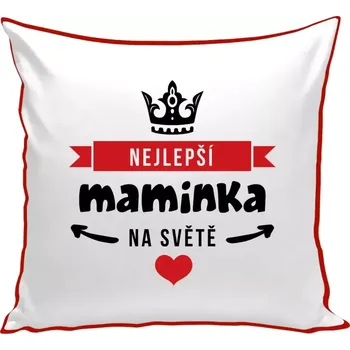 Polštář Polštář barevný 32x32 cm Nejlepší maminka na světě
