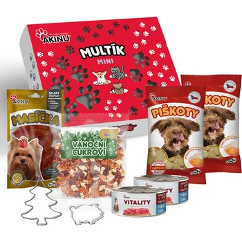 Pamlsek pro psa AKINU Vánoční sada na pečení cukroví pro psy a kočky