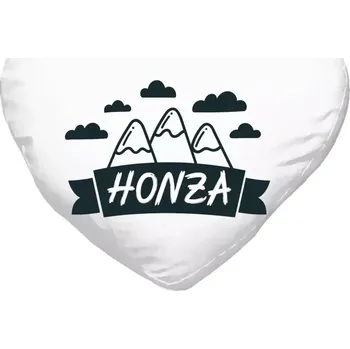 Polštář Polštář srdce 40x35 cm Hory se jménem