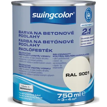 barva na zeď Swingcolor Barva na beton 2 v 1, krémová, polomatná, 750 ml 6151 T0750 9001