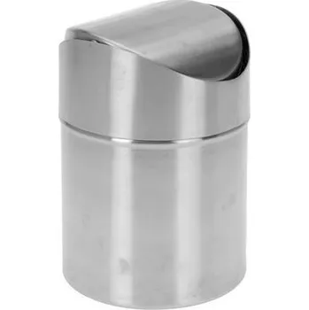 Odpadkový koš NO NAME Odpadkový koš, nerezová ocel, stolní, 12 x 16 cm 154790
