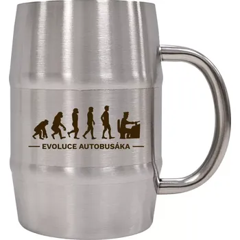 Sklenice Nerezový chladicí půllitr Evoluce - autobusák