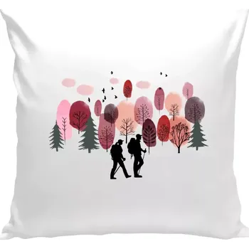 Polštář Polštář bílý 40x40 cm V lese