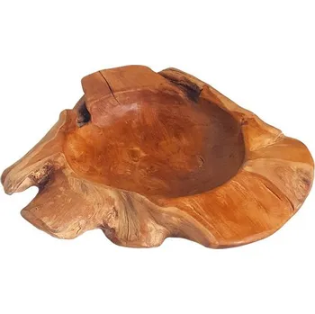 Dřevěná miska teaková, ø 40 cm, teakové dřevo 8594198670005